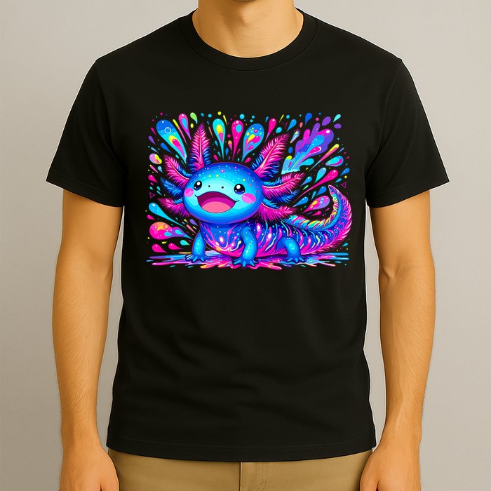 Axolotl Beautiful Colorful Art Axolotl T-Shirt