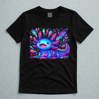Axolotl Beautiful Colorful Art Axolotl T-Shirt