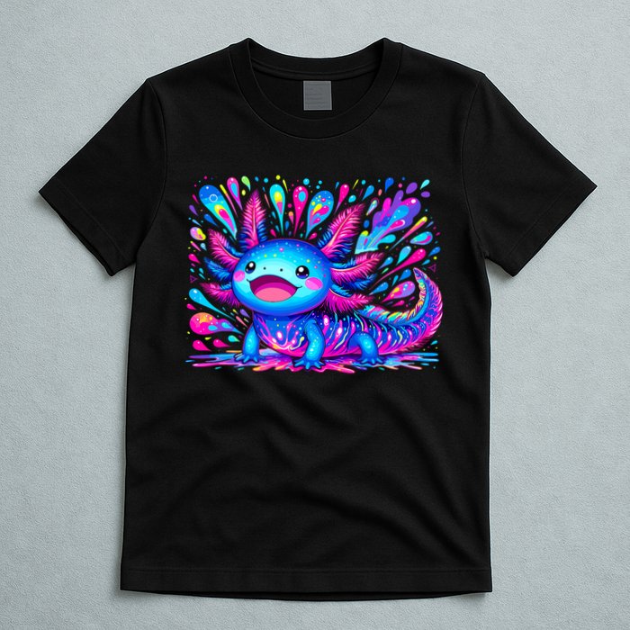 Axolotl Beautiful Colorful Art Axolotl T-Shirt