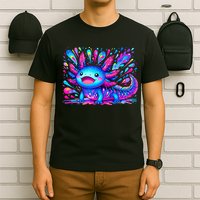 Axolotl Beautiful Colorful Art Axolotl T-Shirt