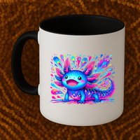 Axolotl Beautiful Colorful Art Axolotl Mug