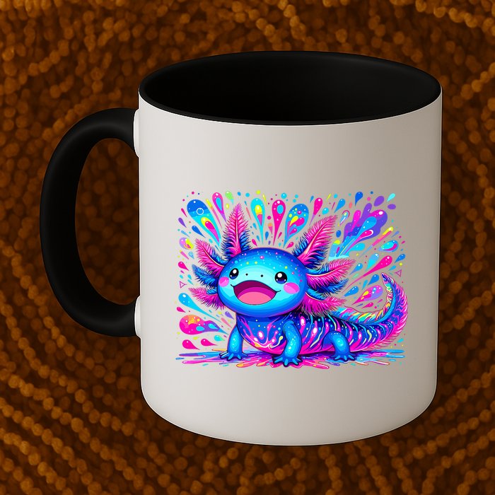 Axolotl Beautiful Colorful Art Axolotl Mug