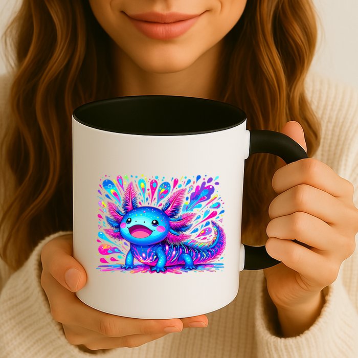 Axolotl Beautiful Colorful Art Axolotl Mug