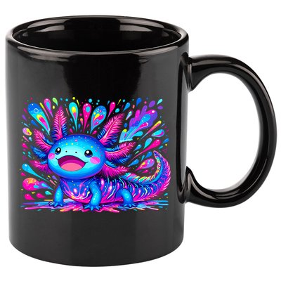 Axolotl Beautiful Colorful Art Axolotl 11oz C Handle Ceramic Mug