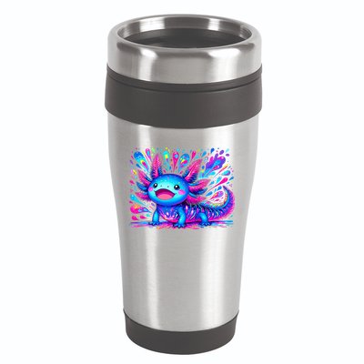 Axolotl Beautiful Colorful Art Axolotl 16oz Travel Tumbler