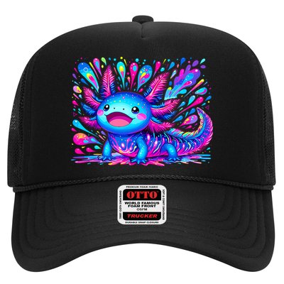 Axolotl Beautiful Colorful Art Axolotl Hat
