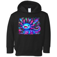 Axolotl Beautiful Colorful Art Axolotl Toddler Hoodie