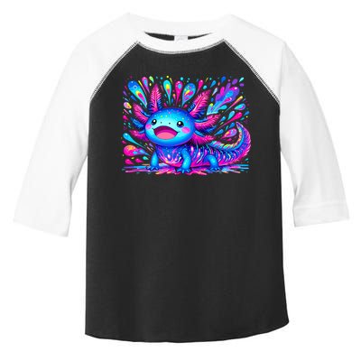 Axolotl Beautiful Colorful Art Axolotl Toddler Fine Jersey T-Shirt
