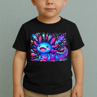 Axolotl Beautiful Colorful Art Axolotl Toddler T-Shirt
