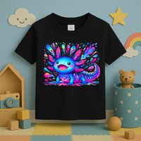 Axolotl Beautiful Colorful Art Axolotl Toddler T-Shirt