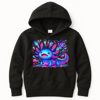 Axolotl Beautiful Colorful Art Axolotl Kids Hoodie