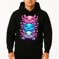 Axolotl Beautiful Colorful Art Axolotls Hoodie