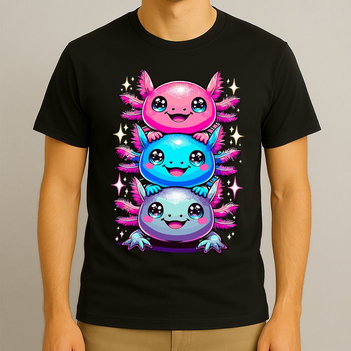 Axolotl Beautiful Colorful Art Axolotls T-Shirt