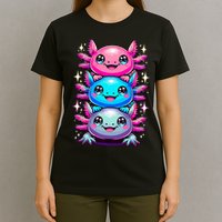 Axolotl Beautiful Colorful Art Axolotls T-Shirt
