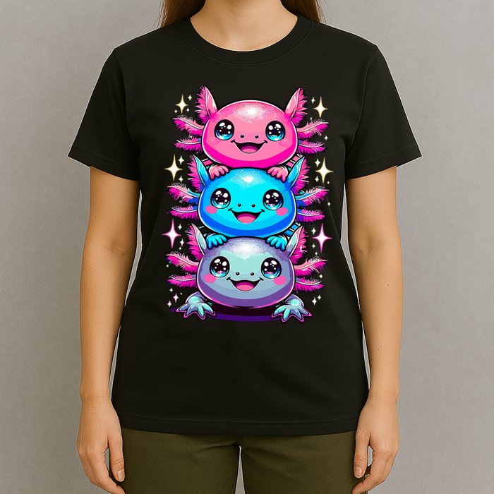 Axolotl Beautiful Colorful Art Axolotls T-Shirt