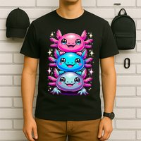 Axolotl Beautiful Colorful Art Axolotls T-Shirt