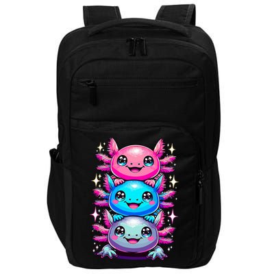 Axolotl Beautiful Colorful Art Axolotls Impact Tech Backpack