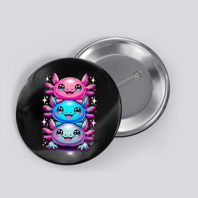 Axolotl Beautiful Colorful Art Axolotls Button