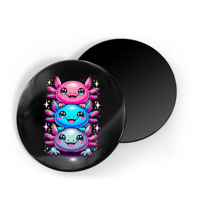 Axolotl Beautiful Colorful Art Axolotls Magnet