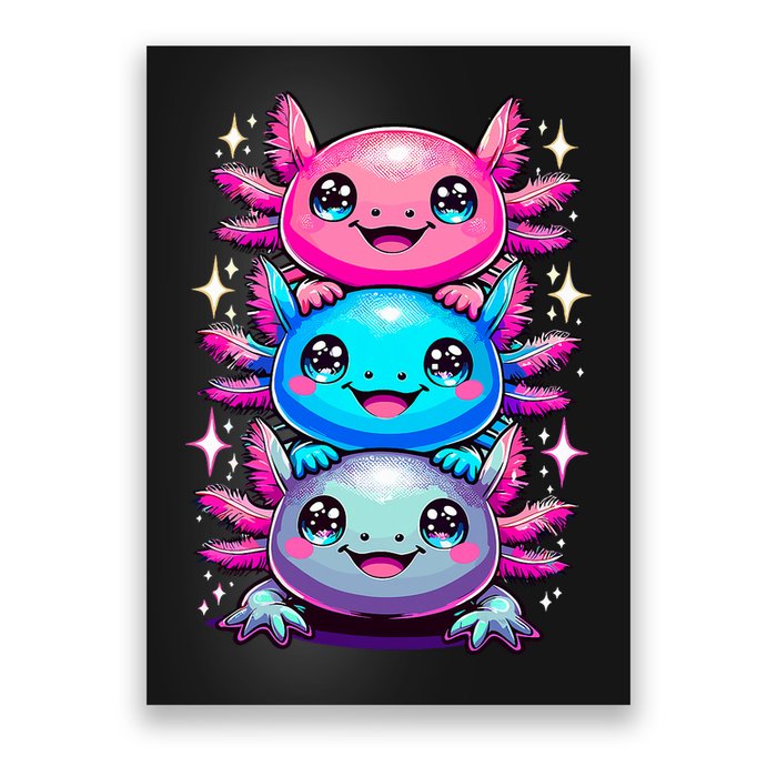 Axolotl Beautiful Colorful Art Axolotls Poster