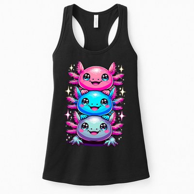 Axolotl Beautiful Colorful Art Axolotls Womens Tank Top