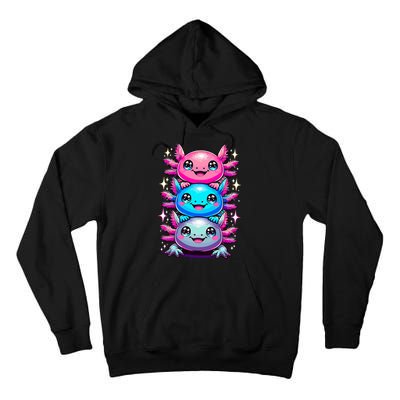 Axolotl Beautiful Colorful Art Axolotls Tall Hoodie