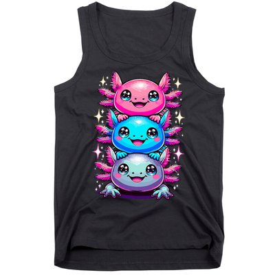 Axolotl Beautiful Colorful Art Axolotls Tank Top