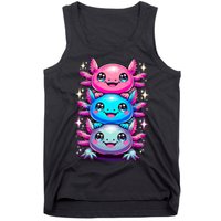 Axolotl Beautiful Colorful Art Axolotls Tank Top