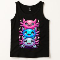 Axolotl Beautiful Colorful Art Axolotls Tank Top