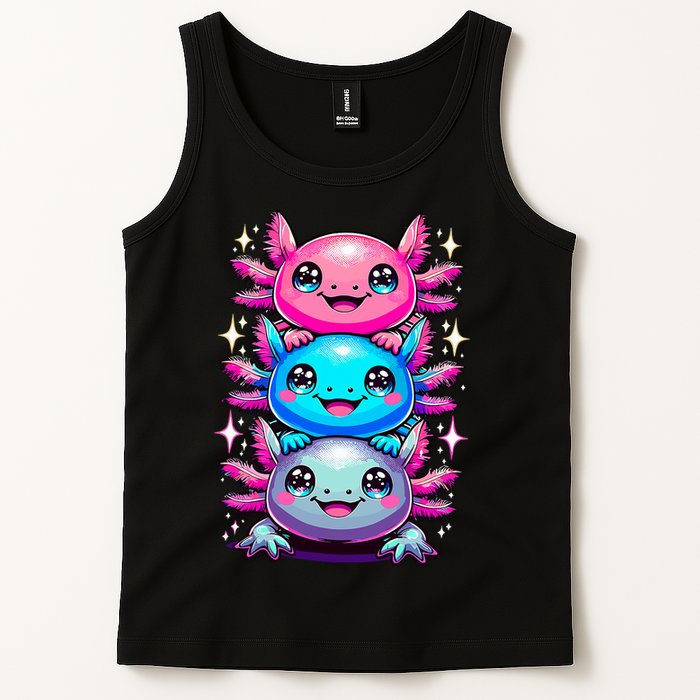 Axolotl Beautiful Colorful Art Axolotls Tank Top