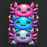 Axolotl Beautiful Colorful Art Axolotls Golf Towel