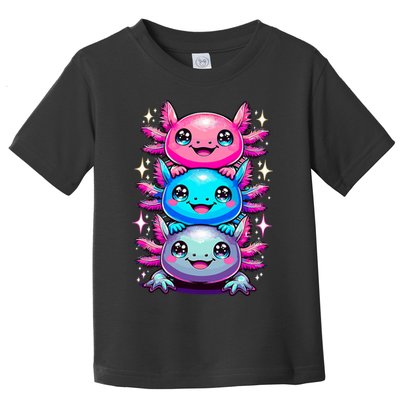 Axolotl Beautiful Colorful Art Axolotls Toddler T-Shirt