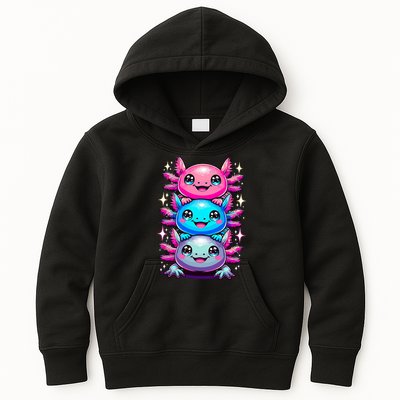 Axolotl Beautiful Colorful Art Axolotls Kids Hoodie