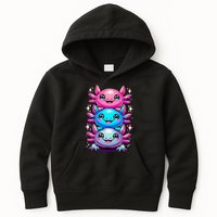 Axolotl Beautiful Colorful Art Axolotls Kids Hoodie
