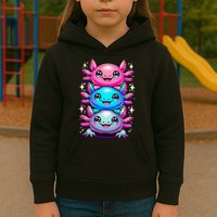 Axolotl Beautiful Colorful Art Axolotls Kids Hoodie
