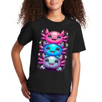 Axolotl Beautiful Colorful Art Axolotls Kids T-Shirt