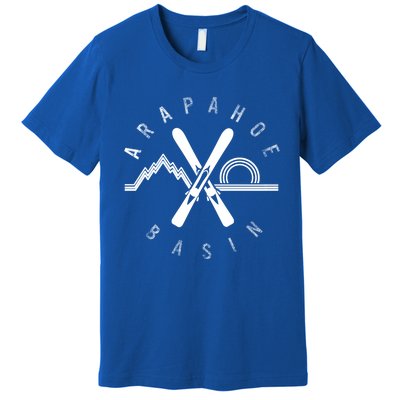 Arapahoe Basin Colorado Skiing Mountain Snowboarding Ski Meaningful Gift Premium T-Shirt