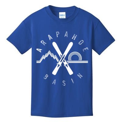 Arapahoe Basin Colorado Skiing Mountain Snowboarding Ski Meaningful Gift Kids T-Shirt