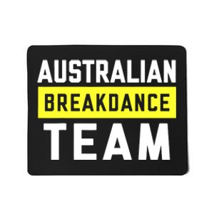 Australian Breakdancing Costume Team Break Dancer Matching Mousepad