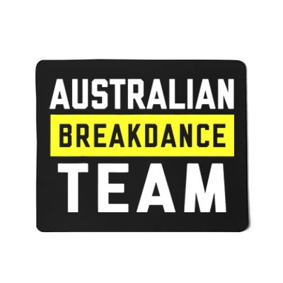 Australian Breakdancing Costume Team Break Dancer Matching Mousepad