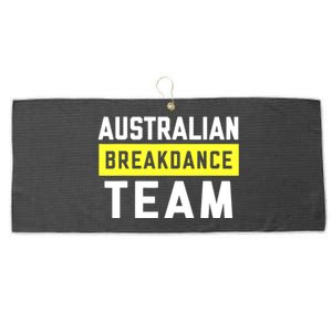 Australian Breakdancing Costume Team Break Dancer Matching Large Microfiber Waffle Golf Towel