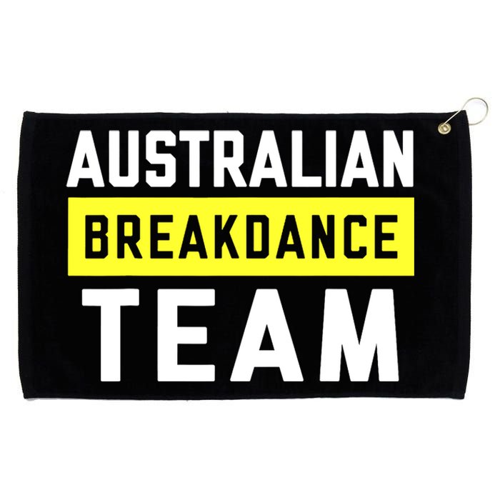 Australian Breakdancing Costume Team Break Dancer Matching Grommeted Golf Towel