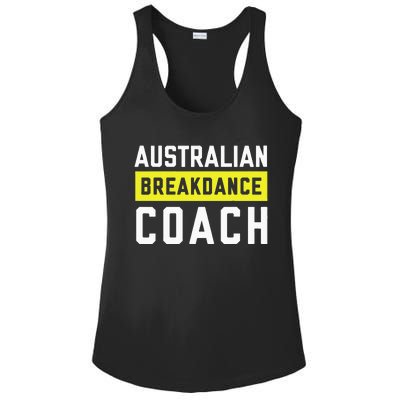 Australian Breakdancing Costume Coach Break Dancer Matching Ladies PosiCharge Competitor Racerback Tank