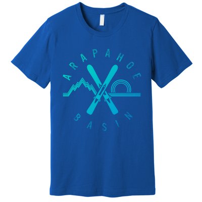 Arapahoe Basin Colorado Skiing Mountain Snowboarding Ski Meaningful Gift Premium T-Shirt