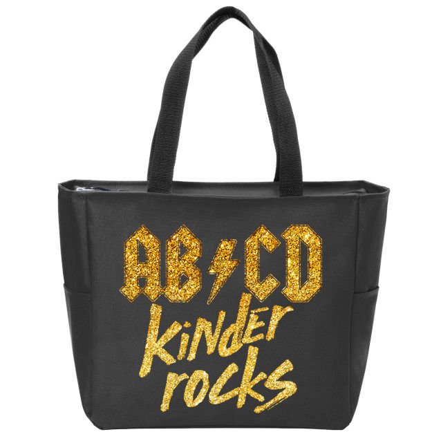 ABCD Kinder Rocks Zip Tote Bag