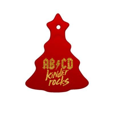 ABCD Kinder Rocks Ceramic Tree Ornament