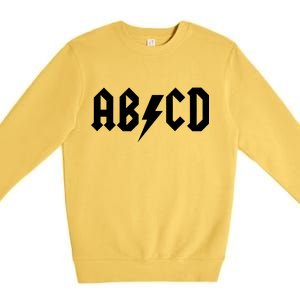 ABCD Rock Logo Premium Crewneck Sweatshirt