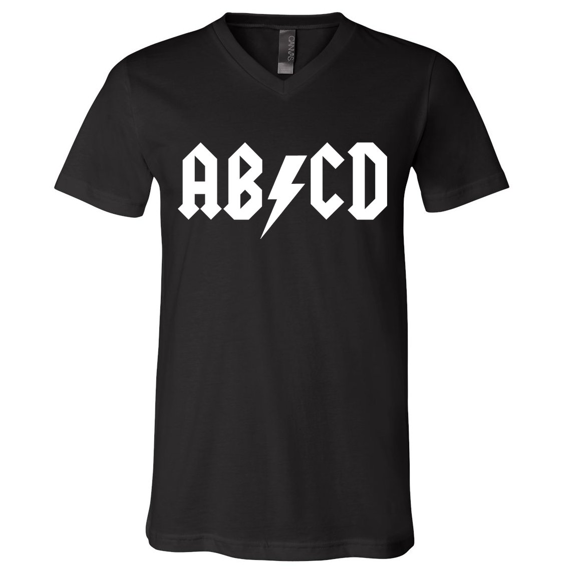 ABCD Rock Logo V-Neck T-Shirt