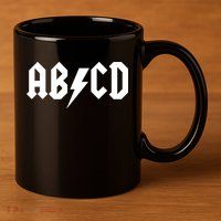 ABCD Rock Logo 11oz C Handle Ceramic Mug