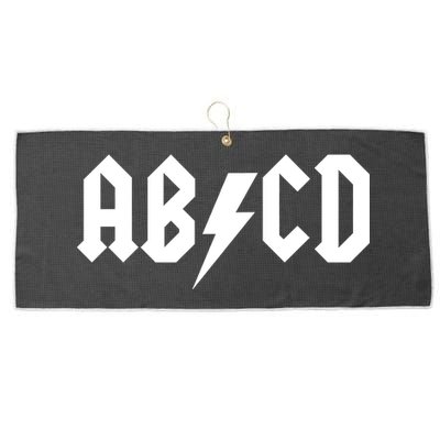 ABCD Rock Logo Large Microfiber Waffle Golf Towel